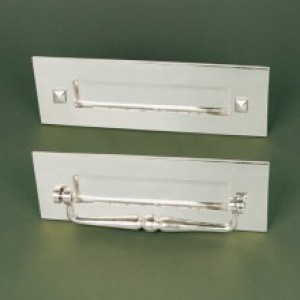Traditional Letterplate - With Clapper- Polished Nickel